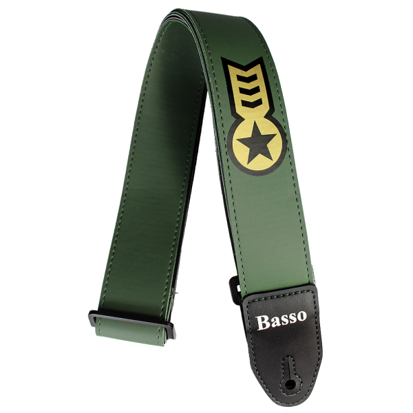 BASSO SF127 BANDOLERA GUITARRA BASSO SF127 VERDE MILITAR